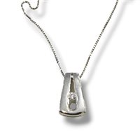 Collana Gioielleria Sorrentino Donna in Oro bianco Diamante 09.CI.04